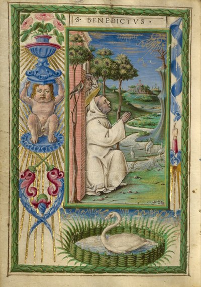 Saint Benedict in Prayer by Taddeo Crivelli